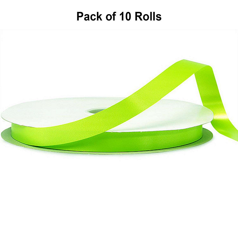 5/8"x100 yard Apple Green Polyester Satin Gift Ribbon Image