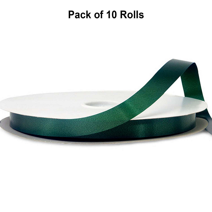 5/8"x100 yard Hunter Green Polyester Satin Gift Ribbon Image