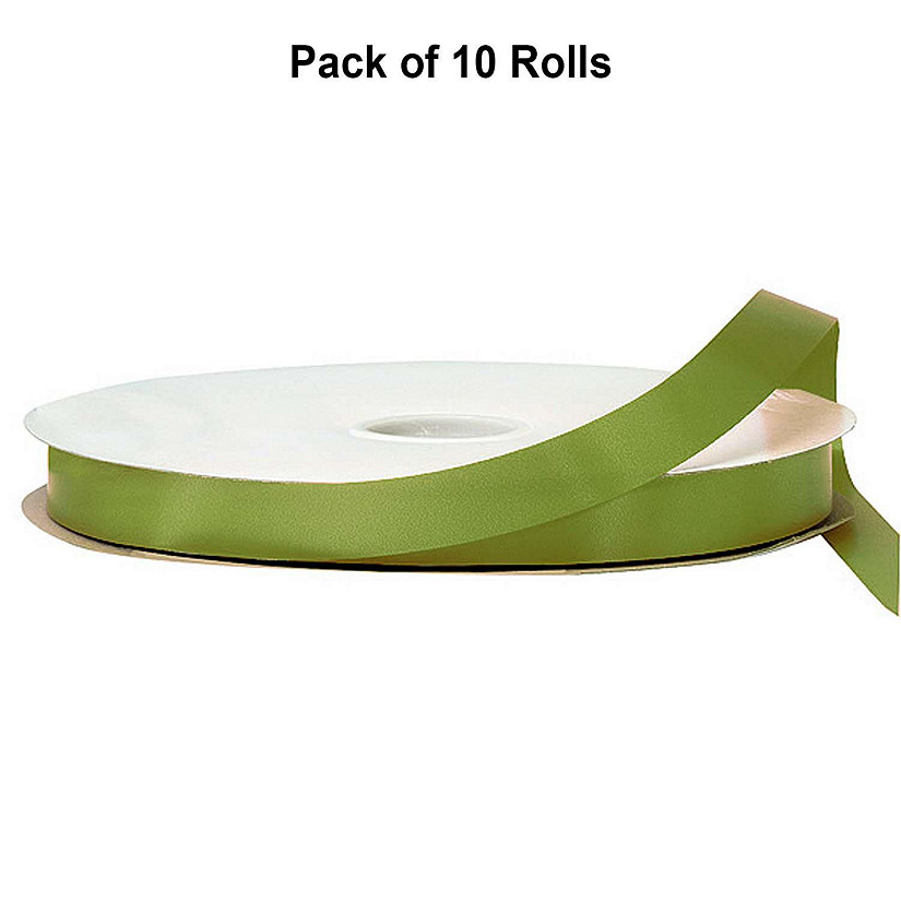 5/8"x100 yard Moss Green Polyester Satin Gift Ribbon Image