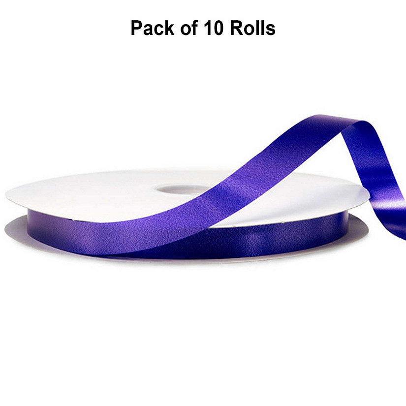 5/8"x100 yard Purple Polyester Satin Gift Ribbon Image