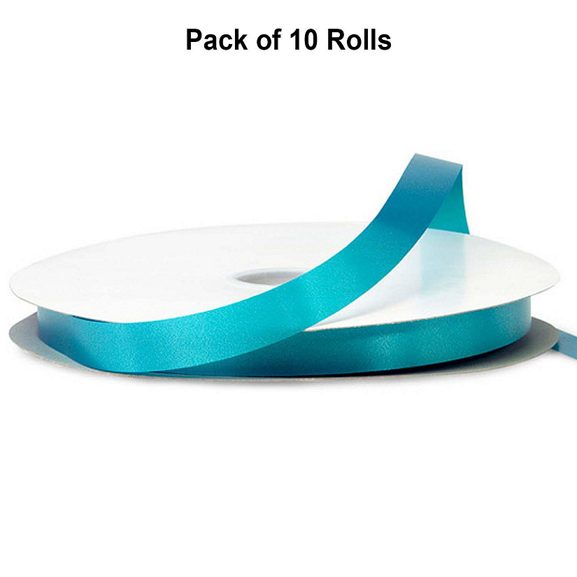 5/8"x100 yard Turquoise Polyester Satin Gift Ribbon Image