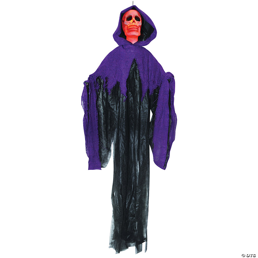 5 Ft. Fire And Ice Hanging Reaper Halloween Decoration Image
