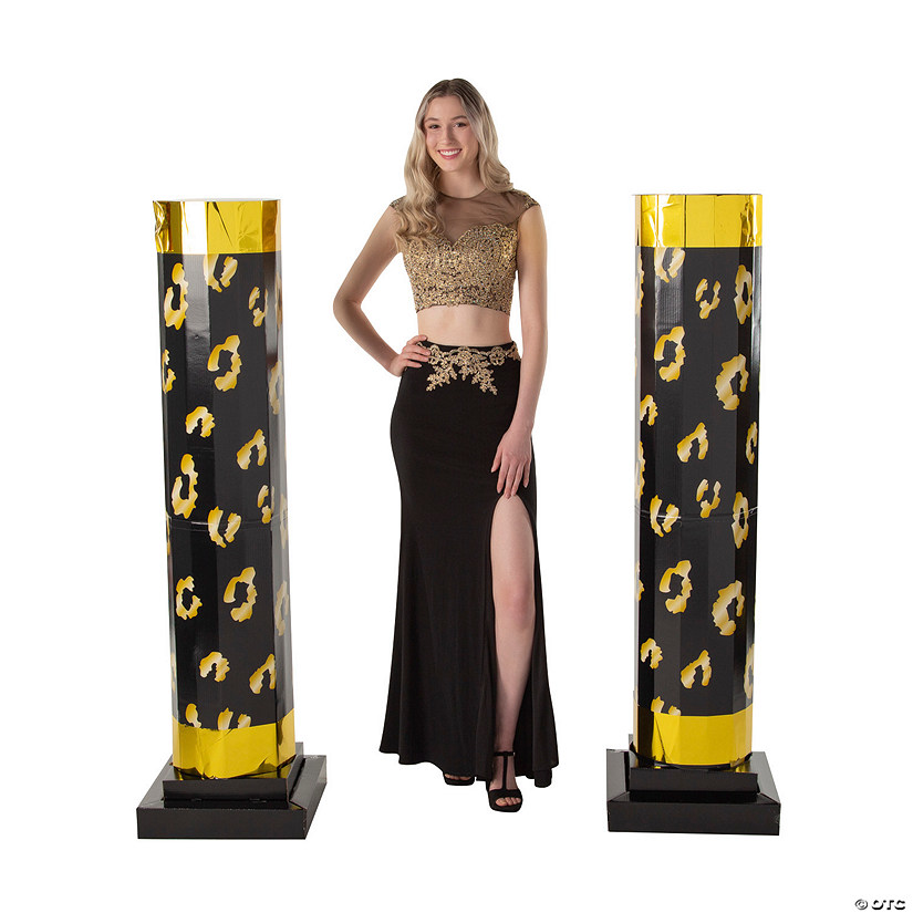 5-ft. Jungle Animal Print Columns - 2 Pc. Image