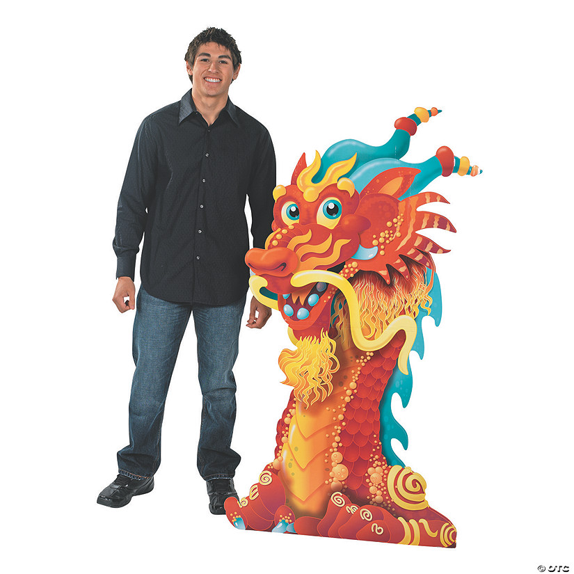 5 Ft. Lunar New Year Dragon Head Cardboard Cutout Stand-Up Image