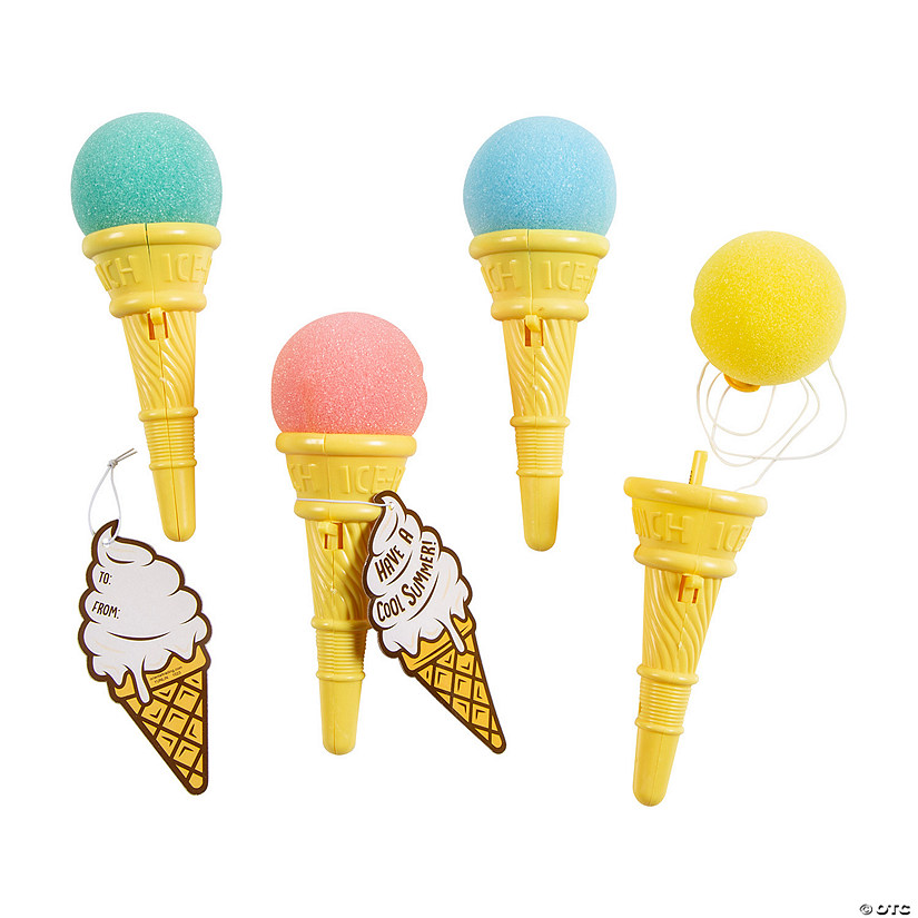 5" Have a Cool Summer Ice Cream Cone Shooters with Card for 12 Image