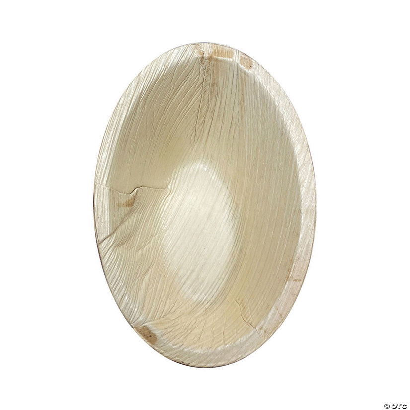 5" Oval Palm Leaf Eco Friendly Disposable Bowls (100 Bowls) Image