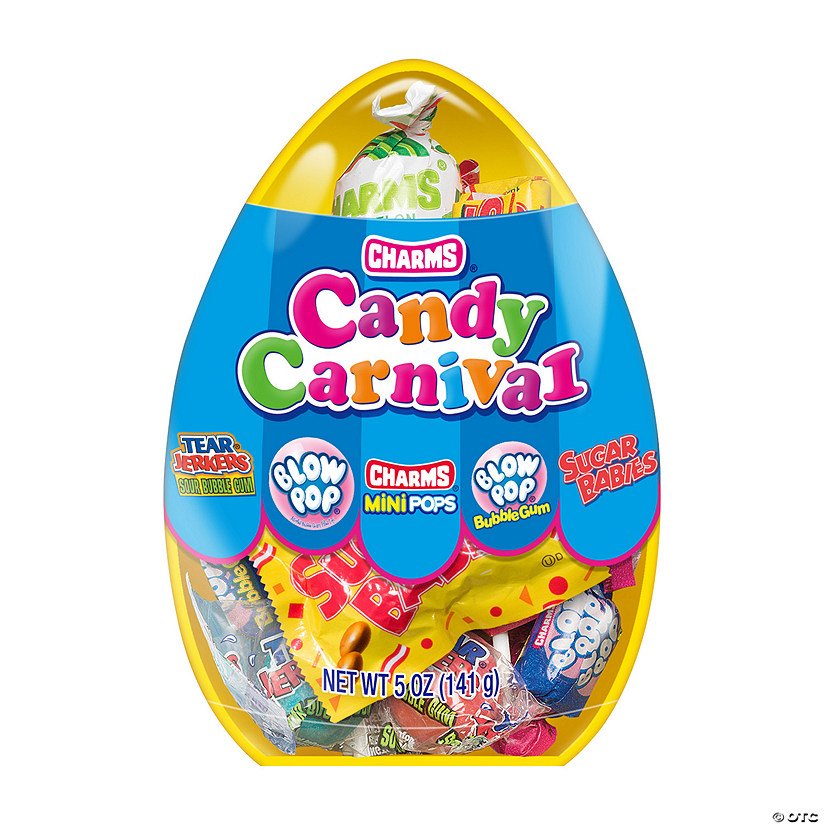 5 oz. Charms&amp;#174; Candy Carnival Filled Easter Egg - 15 Pc. Image