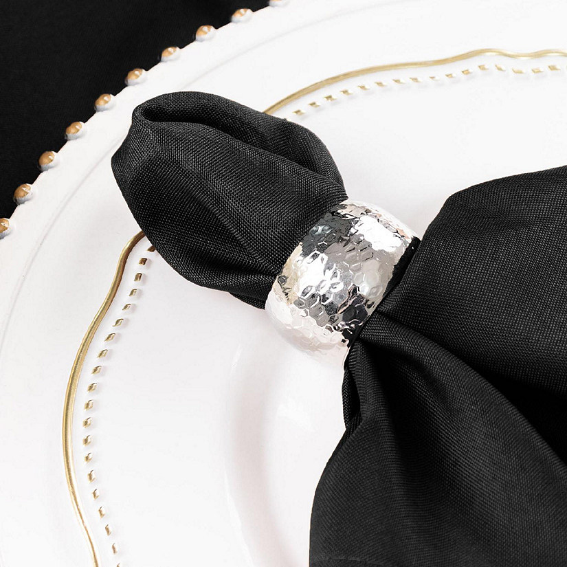 5 pcs 17" Polyester Napkins Affordable Wedding Table Top Supply Decorations  Image