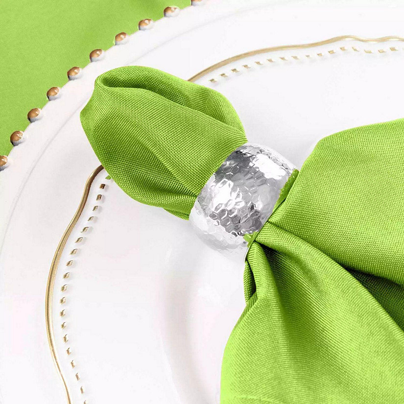 5 pcs 17" Polyester Napkins Affordable Wedding Table Top Supply Decorations  Image