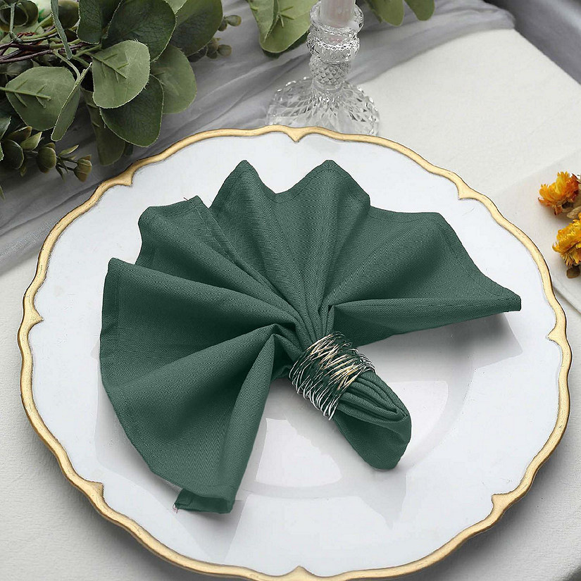 5 pcs 17" Polyester Napkins Affordable Wedding Table Top Supply Decorations  Image