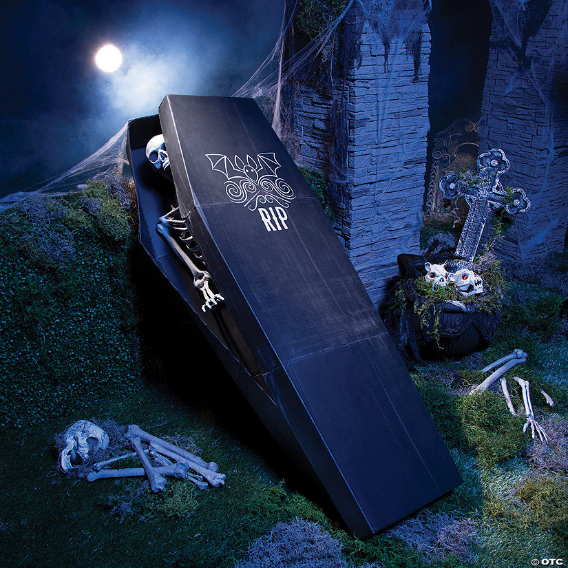 5' Skeleton & Coffin Decorating Kit - 2 Pc. Image