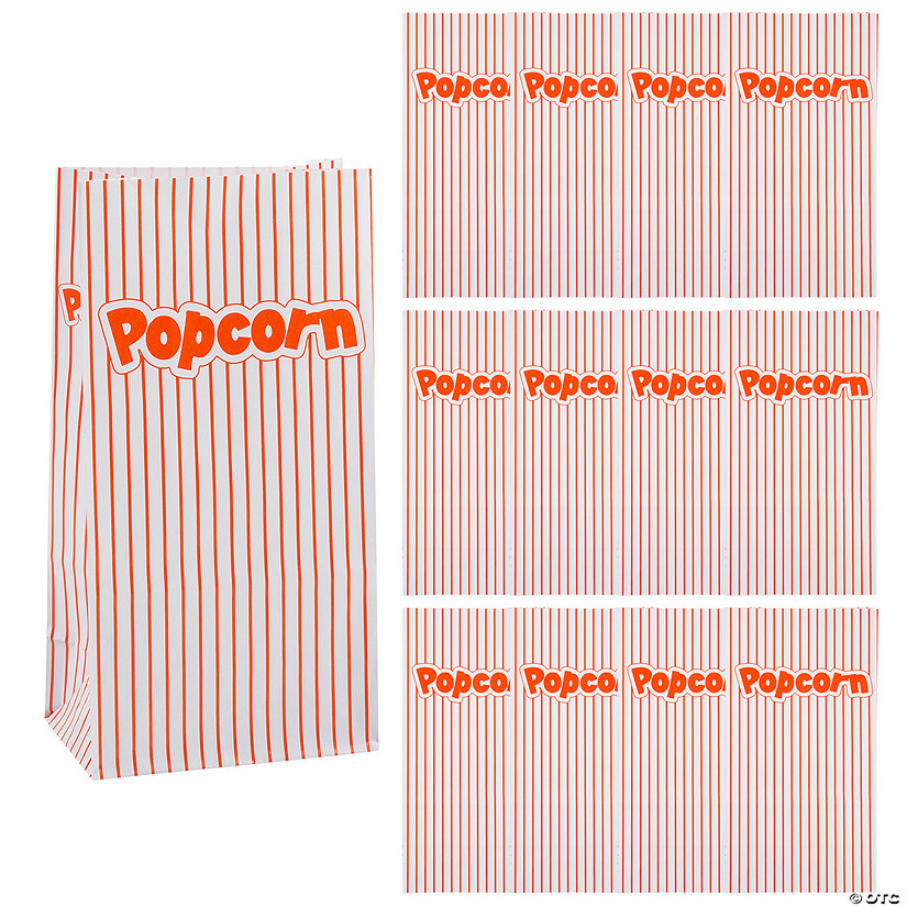 5" x 10" Popcorn Paper Bags - 12 Pc. Image