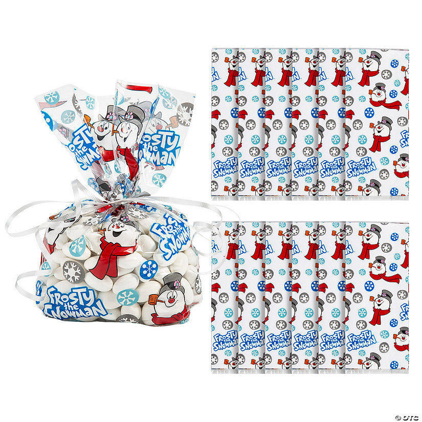 5" x 11 1/2" Frosty the Snowman&#8482; Cellophane Bags - 12 Pc. Image