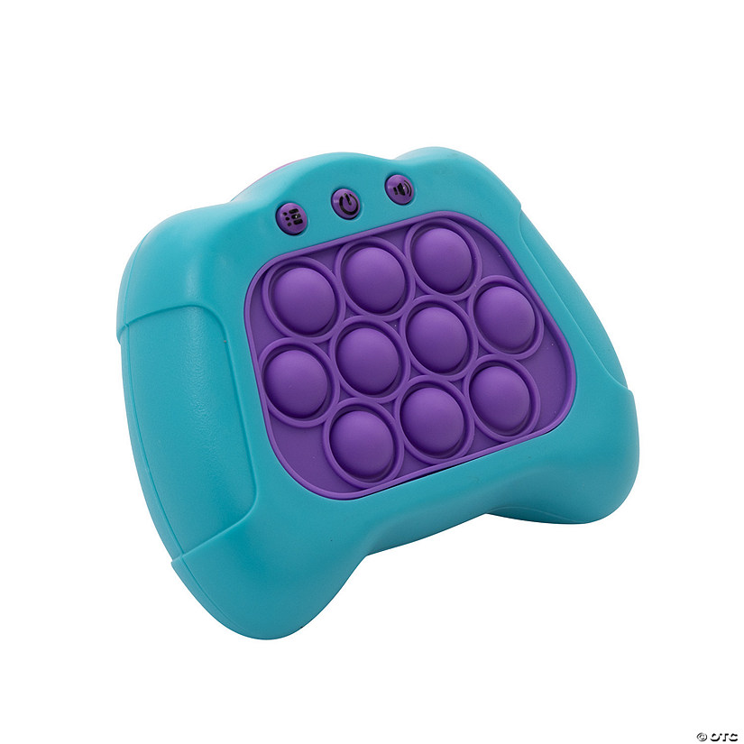 5&quot; x 3 1/2&quot; Fast Pop! 4-Mode Light Blue &amp; Purple Push Electronic Game with Lights &amp; Sounds Image