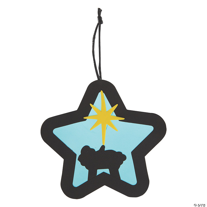 5" x 4 3/4" Nativity Star Christmas Ornament Craft Kit - 12 Pc. Image