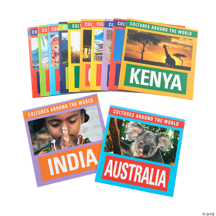 5" x 5" 8 pg. Around the World Cardstock Readers - 12 Pc. Image