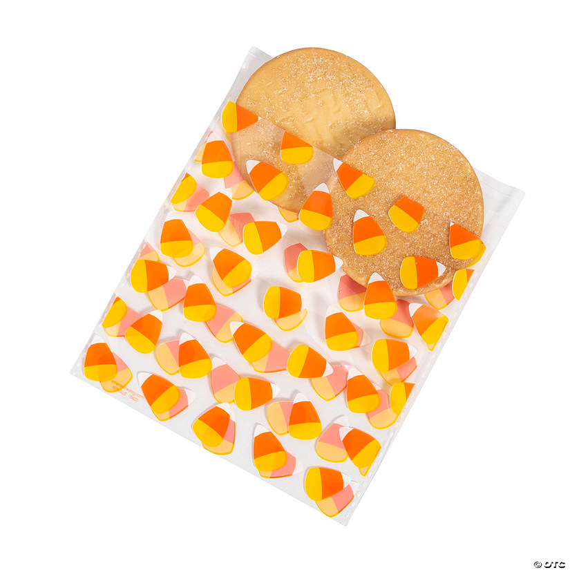 5" x 5" Bulk 144 Pc. Clear Plastic Fall Cookie Bags Image