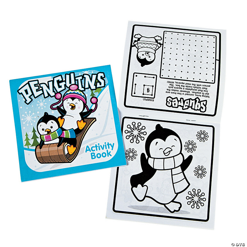 5" x 5" Bulk 48 Pc. Penguins Winter Fun & Games Activity Books Image