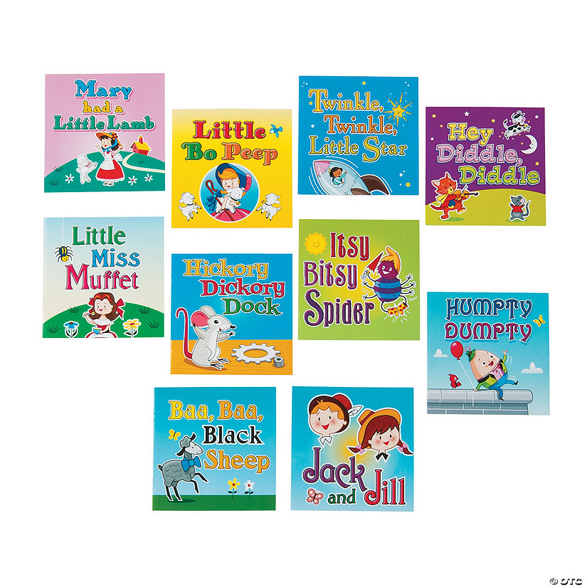 5" x 5" Classic Nursery Rhyme Paper Readers - 10 Pc. Image