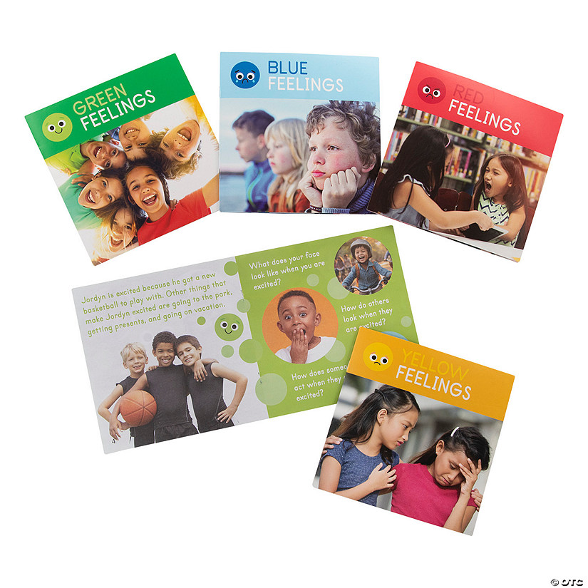 5" x 5" Social Emotional Learning Feelings Educational Paper Readers - 4 Pc. Image