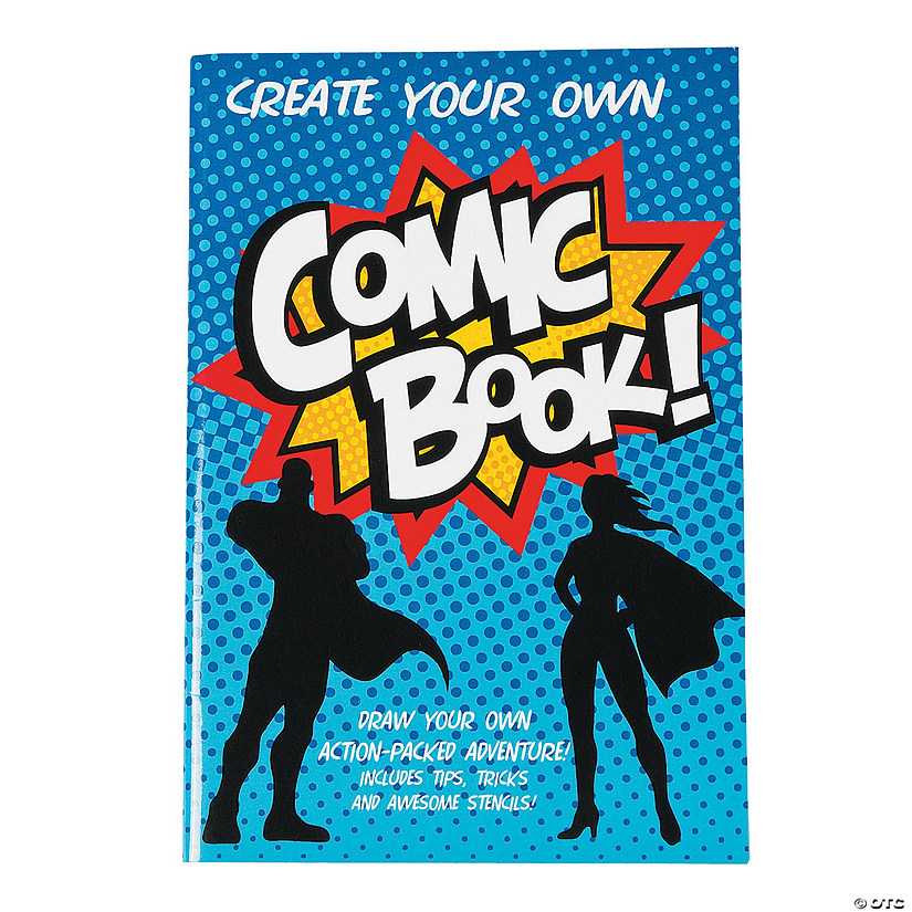 5" x 7" 52 Pg. Create Your Own Comic Book Activity Pads - 12 Pc. Image