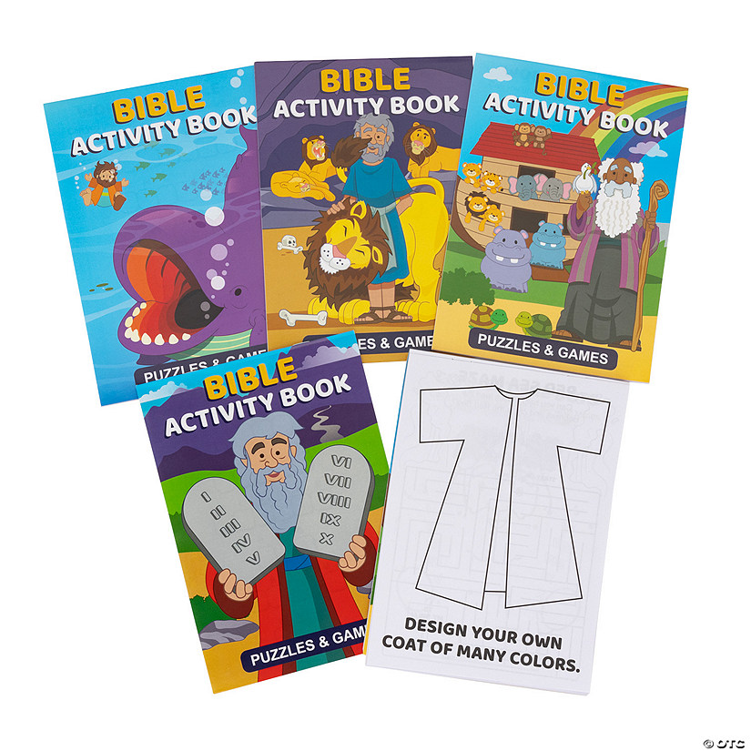 5" x 7" Bible Story Activity Puzzles & Games Paper Pads - 12 Pc. Image