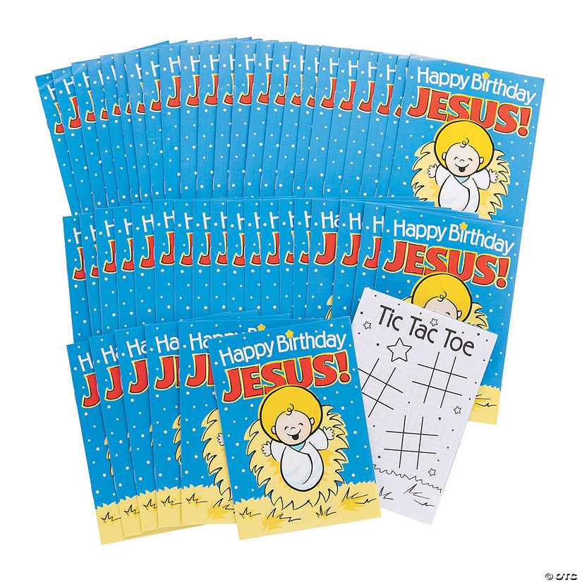 5" x 7" Bulk 48 Pc. Happy Birthday Jesus Paper Activity Books Image