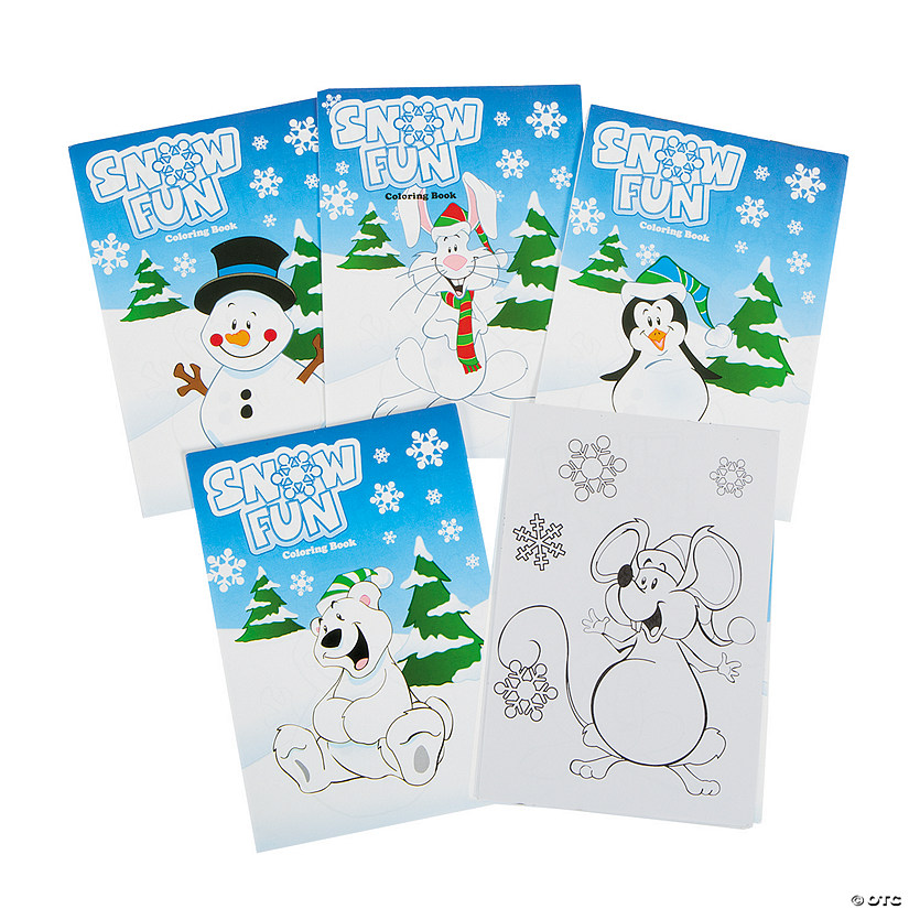 5" x 7" Bulk 72 Pc. Winter Wonderland Paper Coloring Books Image