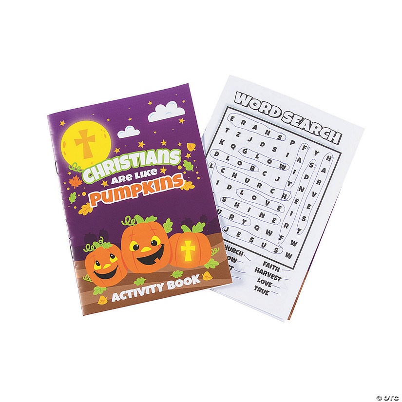 5" x 7&#8221; Christians Are Like Pumpkins Paper Activity Books - 24 Pc. Image