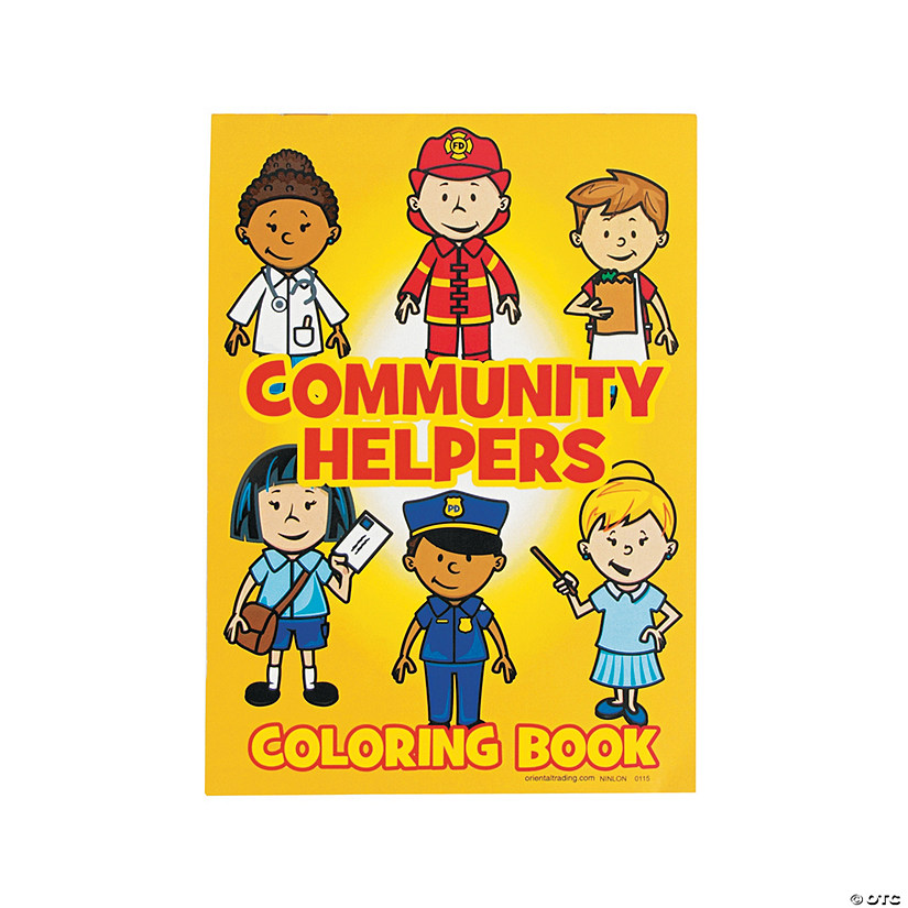 5" x 7" Community Helpers Paper Coloring Books - 24 Pc. Image