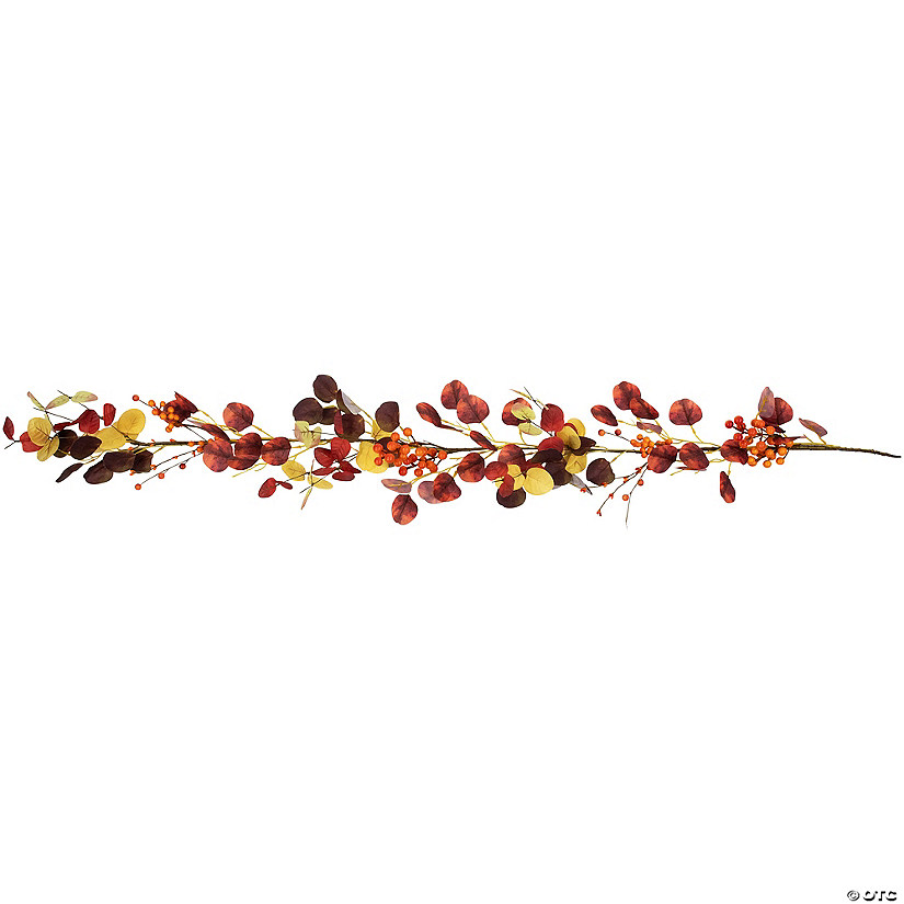 5' x 8" Berries and Maple Leaves Artificial Fall Harvest Garland  Unlit Image