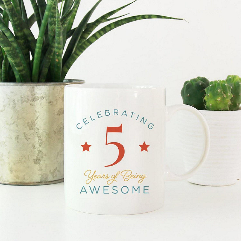 5 Years Awesome Ceramic Mug Image