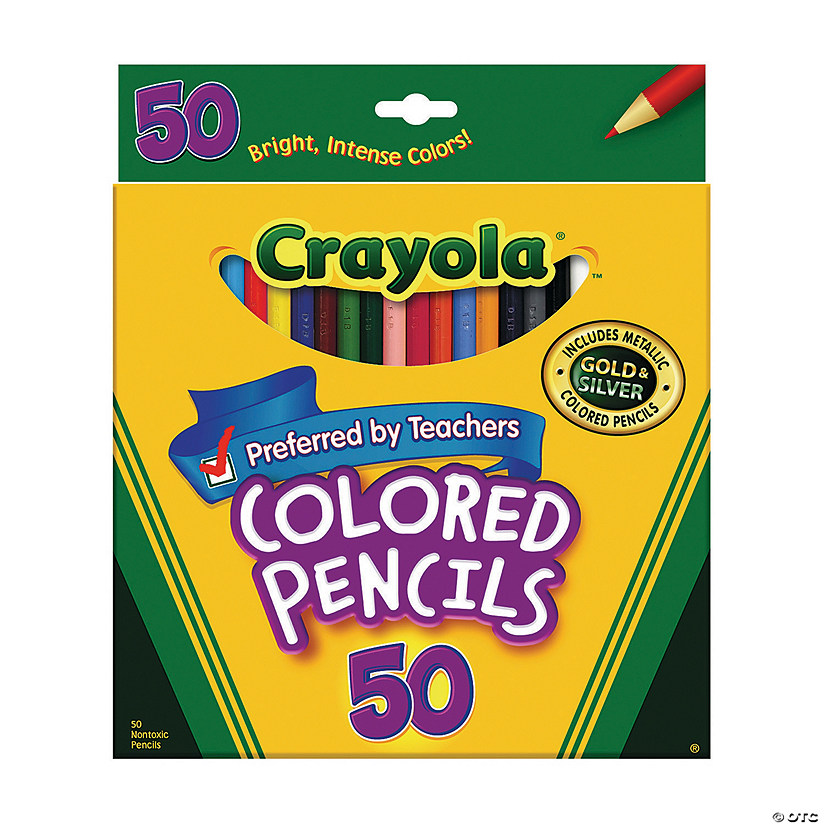 50Color Crayola® Colored Pencils 1 Box Oriental Trading