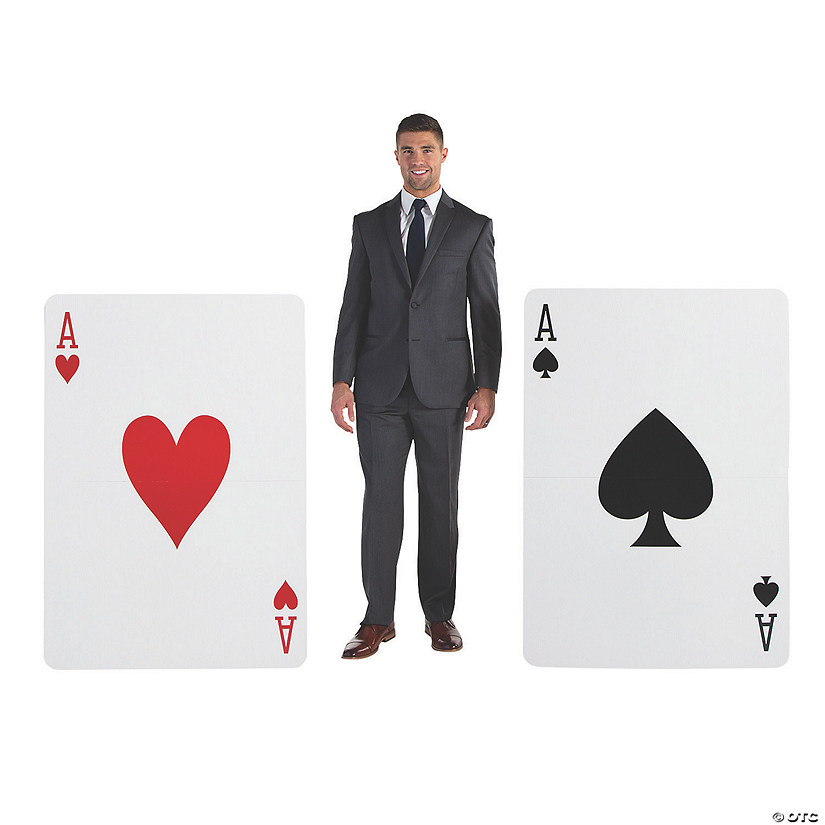 50" Giant Playing Card Cardboard Cutout Stand-Ups - 2 Pc. Image
