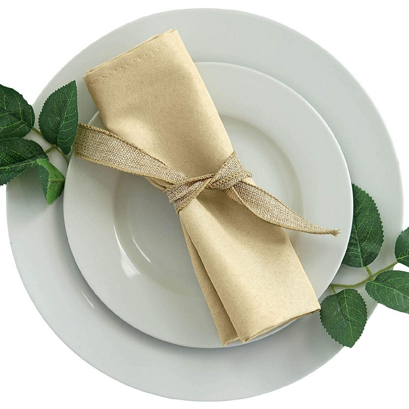 50 pcs 20" Polyester Napkins Table Wedding Party Reception Decorations  Image