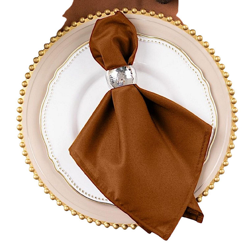 50 pcs 20" Polyester Napkins Table Wedding Party Reception Decorations  Image