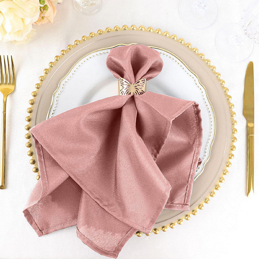 50 pcs 20" Polyester Napkins Table Wedding Party Reception Decorations  Image