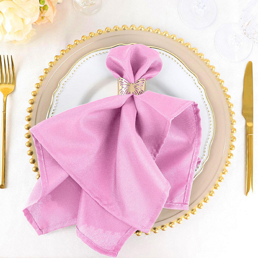 50 pcs 20" Polyester Napkins Table Wedding Party Reception Decorations  Image