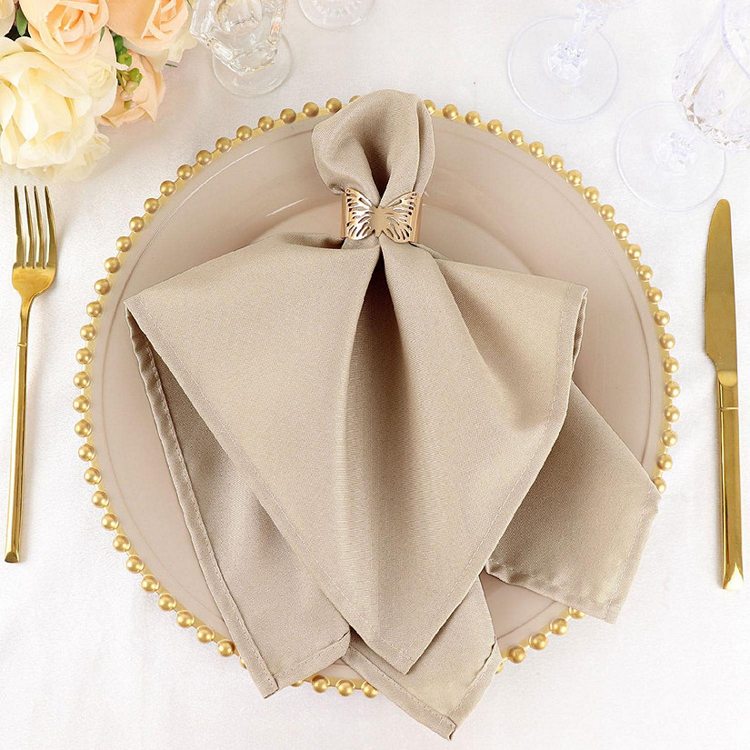 50 pcs 20" Polyester Napkins Table Wedding Party Reception Decorations  Image