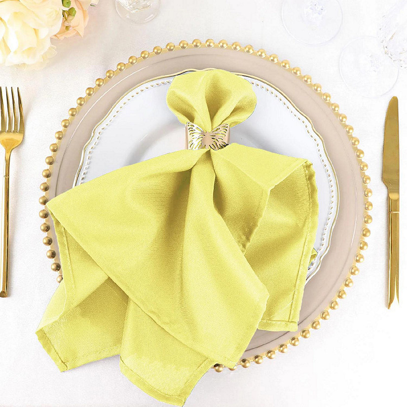 50 pcs 20" Polyester Napkins Table Wedding Party Reception Decorations  Image