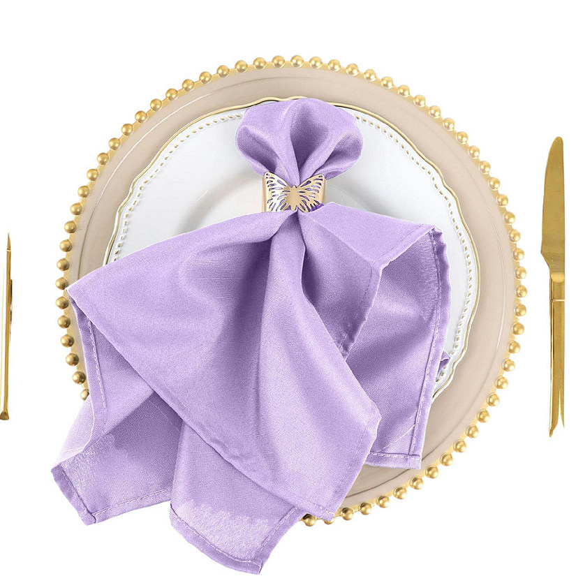 50 pcs 20" Polyester Napkins Table Wedding Party Reception Decorations  Image