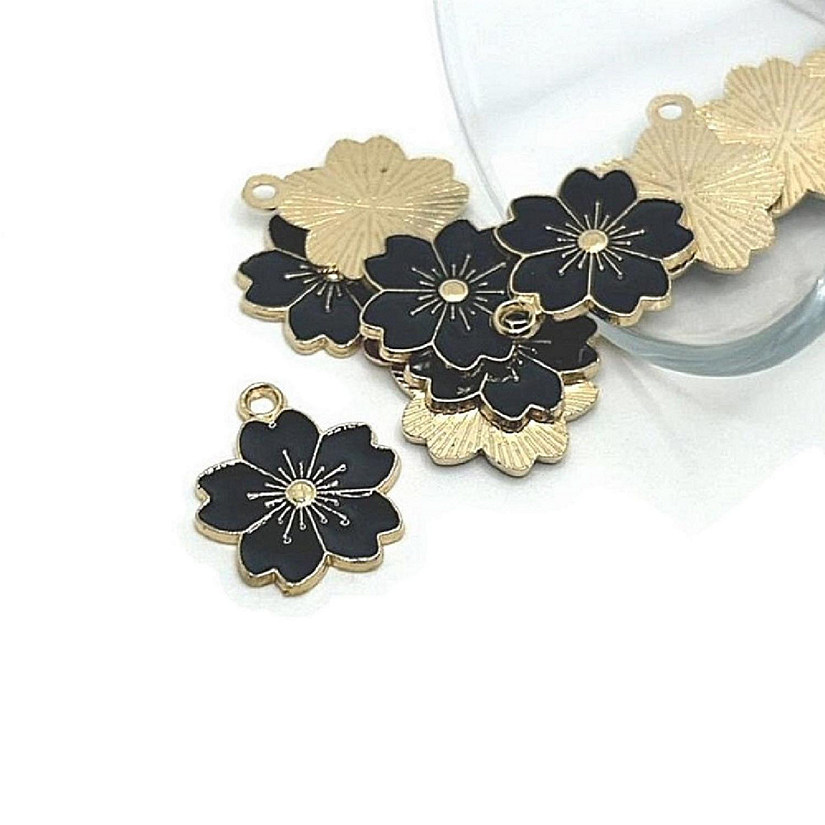 50 Pcs Black Cherry Blossom Flowers Image