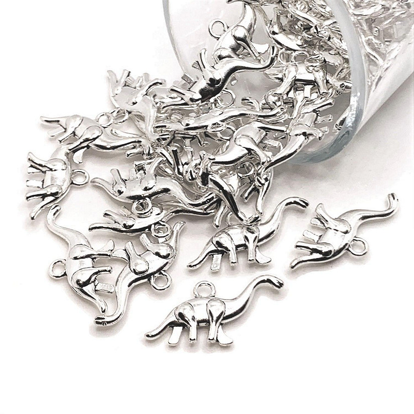 50 Pcs Brontosaurus Dinosaur Charms Image