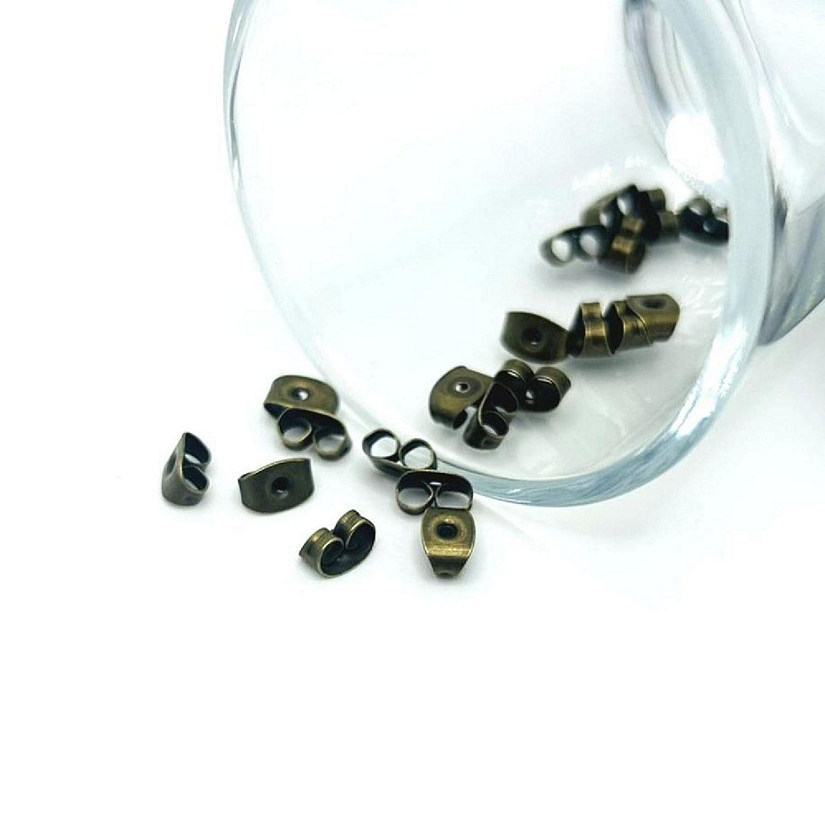 50 Pcs Bronze Earring Back Stoppers Image