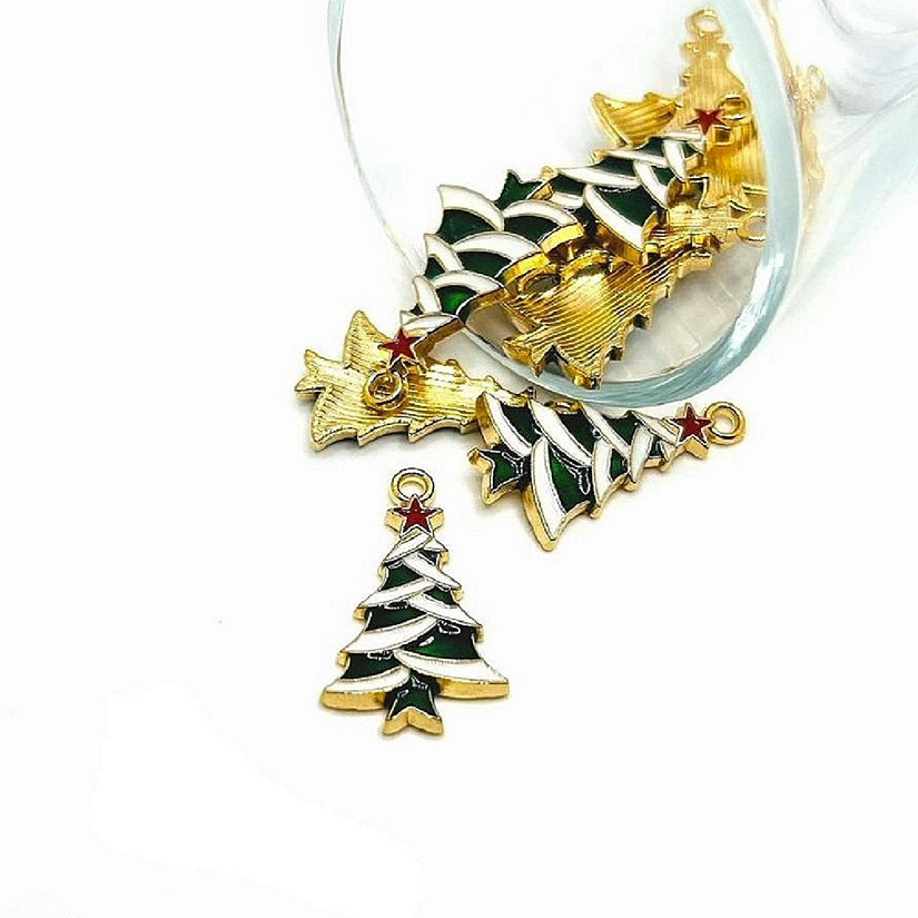 50 Pcs Christmas Tree Charms Image