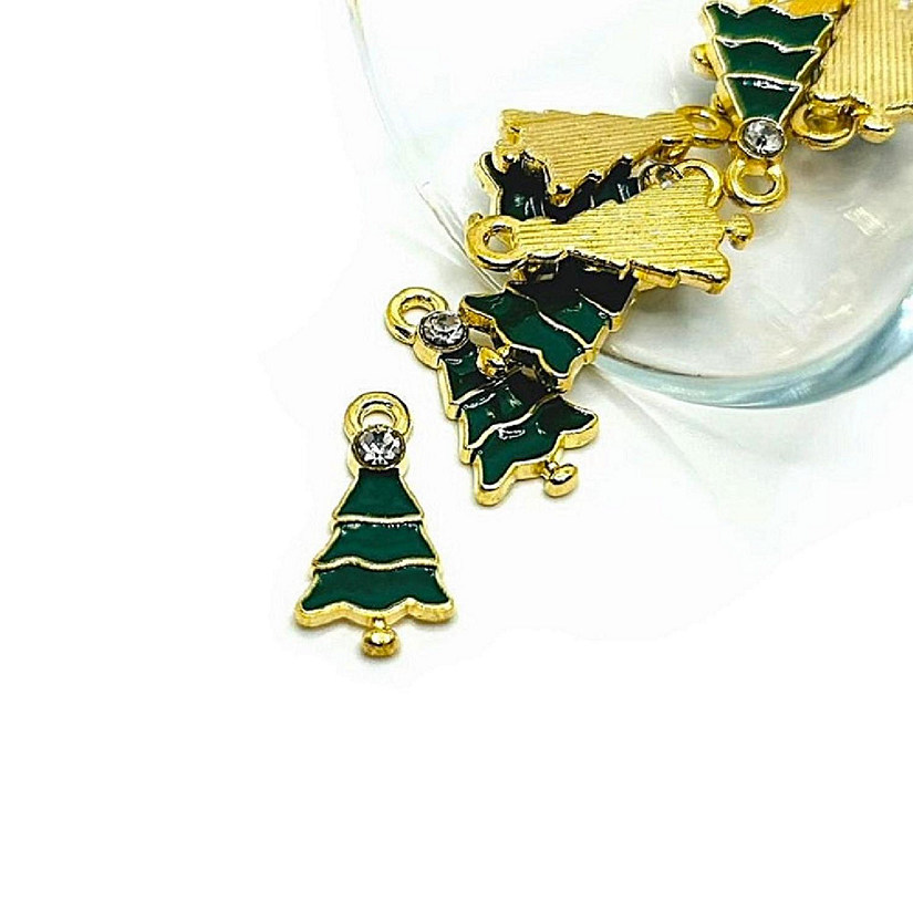 50 Pcs Christmas Tree Charms Image