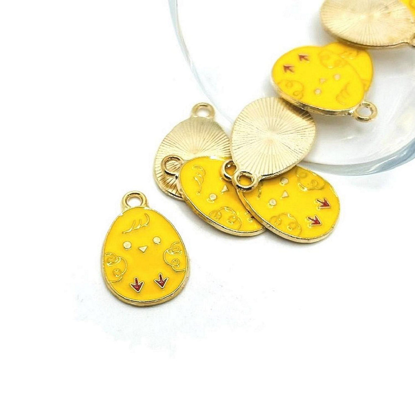 50 Pcs Cute Chick Easter Egg Charms Image