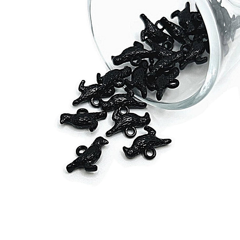 50 Pcs Halloween 3D Black Ravens Crows Image