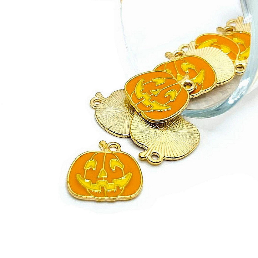 50 Pcs Halloween Pumpkin Charms Image