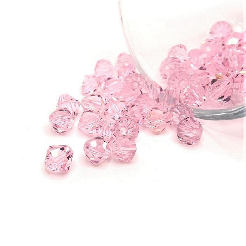 50 Pcs June Pink Birthstone Beads Image